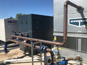 Glycol winery chiller installation